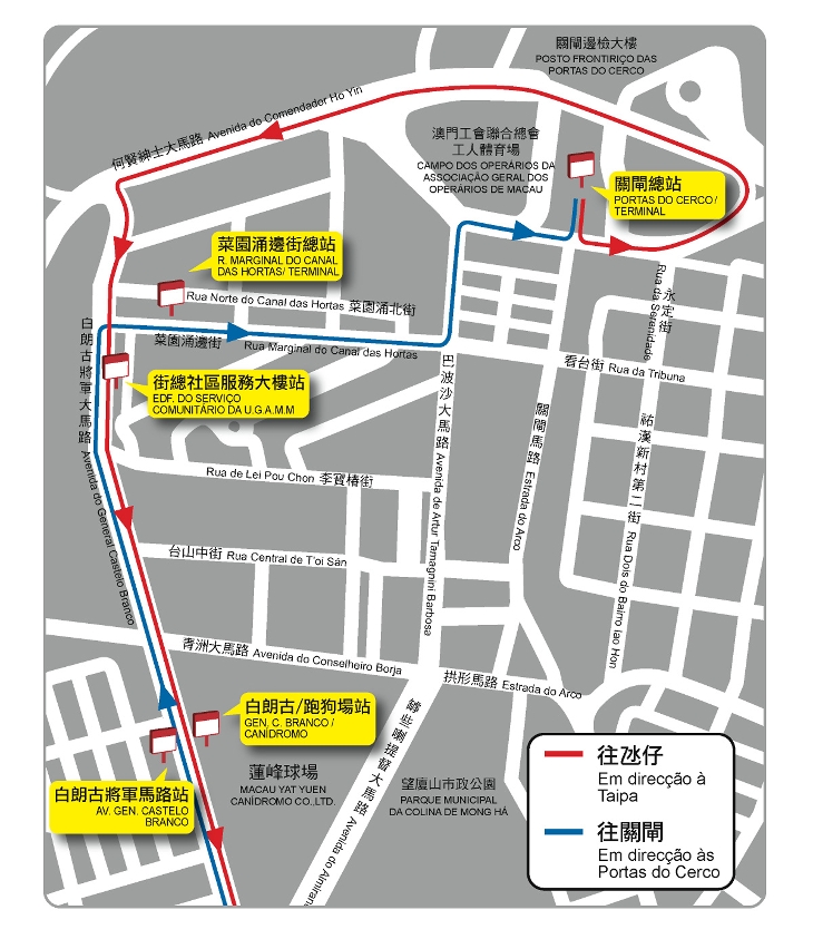 25X路線北區調整示意圖