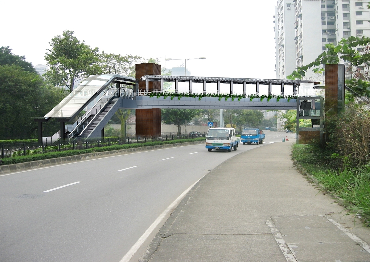1.	高勵雅馬路行人天橋效果圖