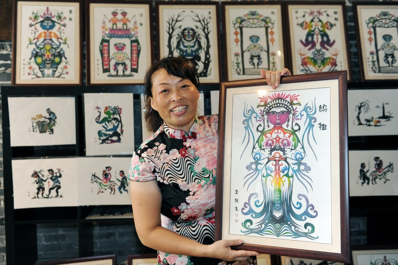 潑彩剪紙工藝家金鳯傑女士