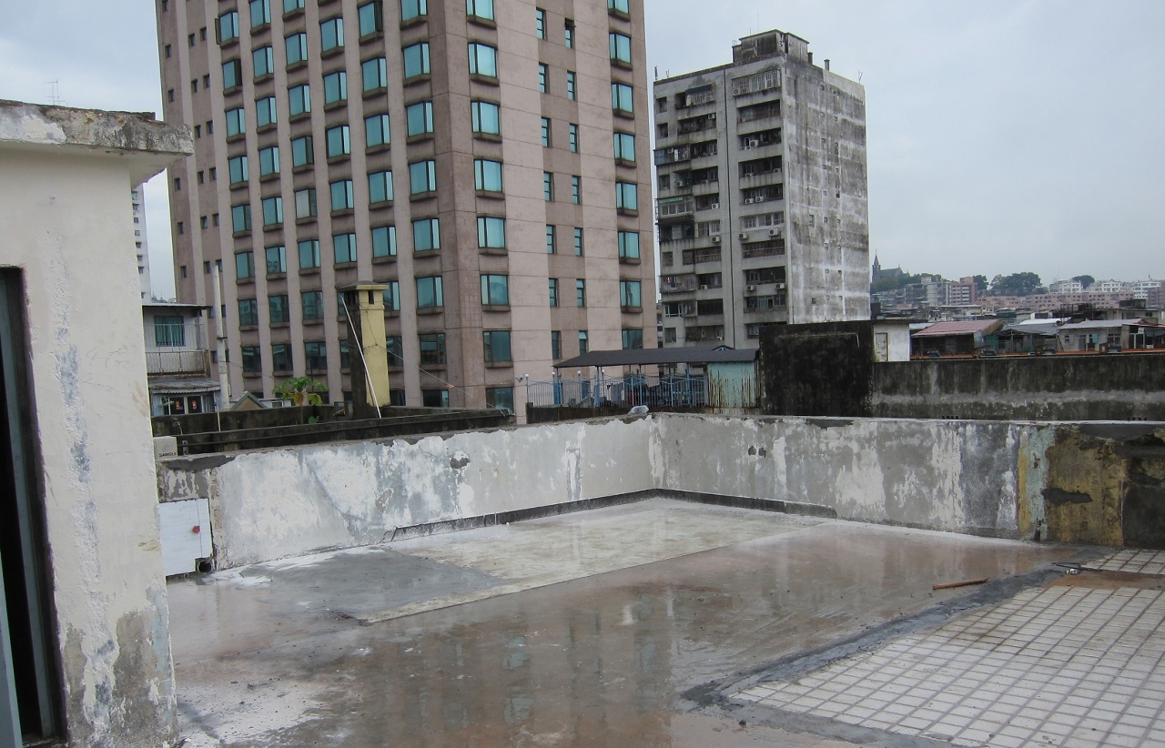曾被僭建天台已回復原狀