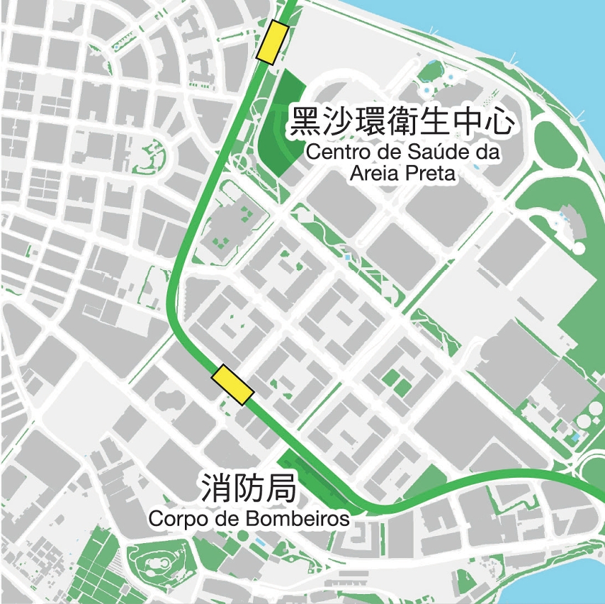 馬場東高架走線