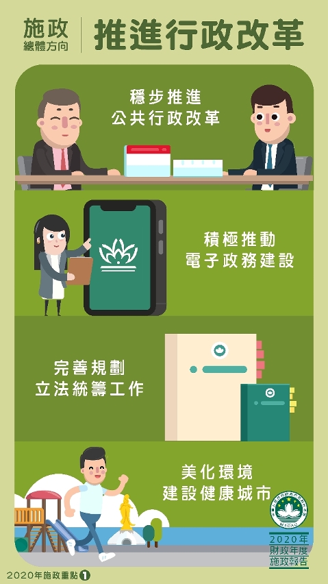施政總體方向：推進行政改革