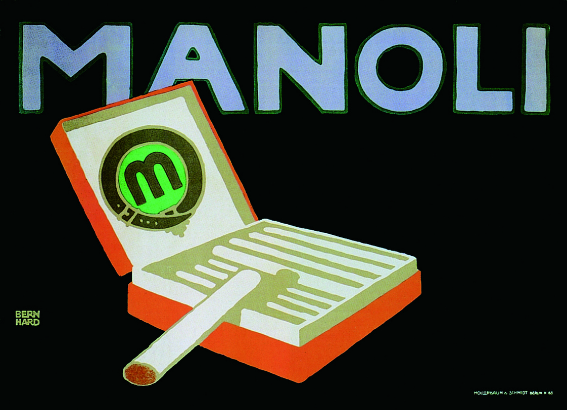 Cigarros Manoli Lucian Bernhard (Alemanha)1910