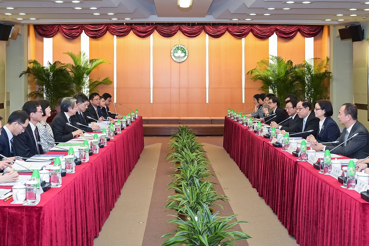 Realizada em Macau a 7ª reunião de cooperação a alto nível entre Hong Kong e Macau