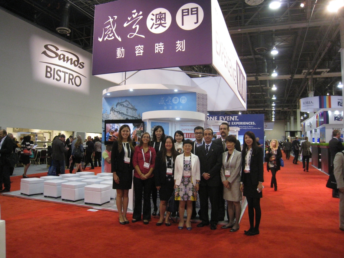 Fotografia de grupo dos representantes do IPIM no “IMEX America 2014”