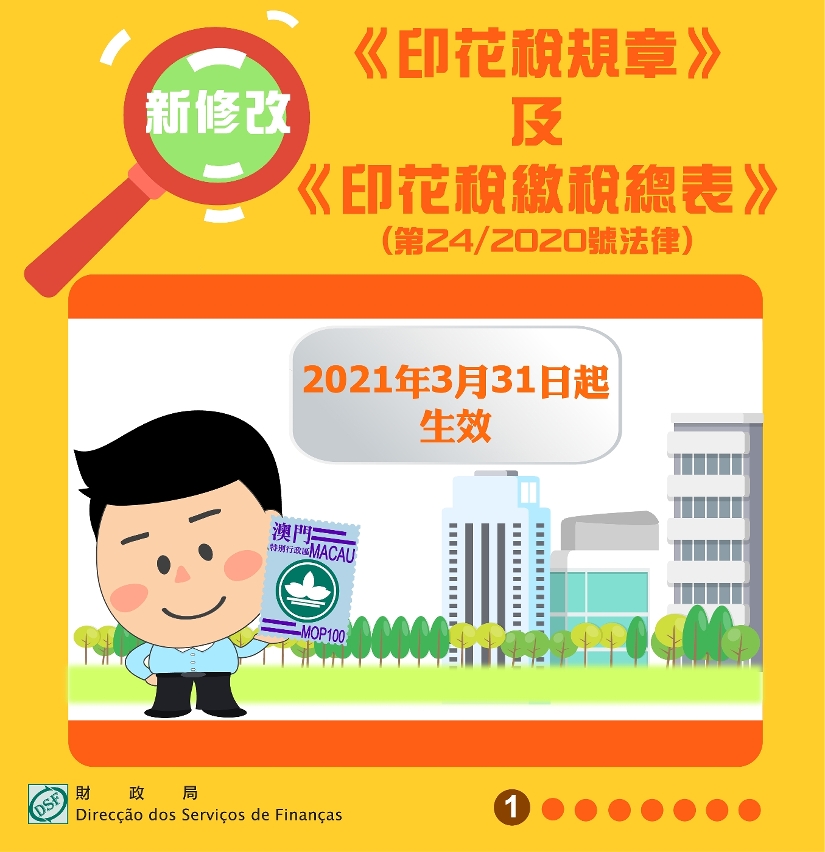 新修改《〈印花稅規章〉及〈印花稅繳稅總表〉》
