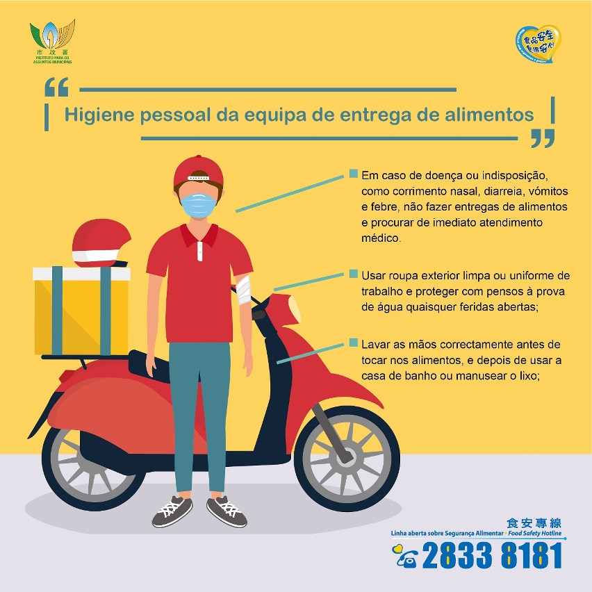 pontos a observar sobre segurança alimentar no serviço de entrega de alimentos