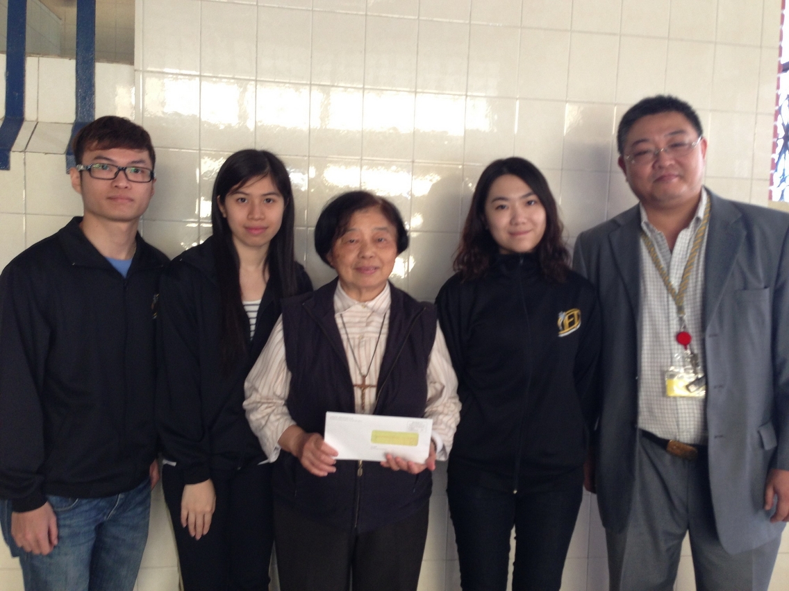 Students donated the surplus from the charity event to an orphanage in Macao