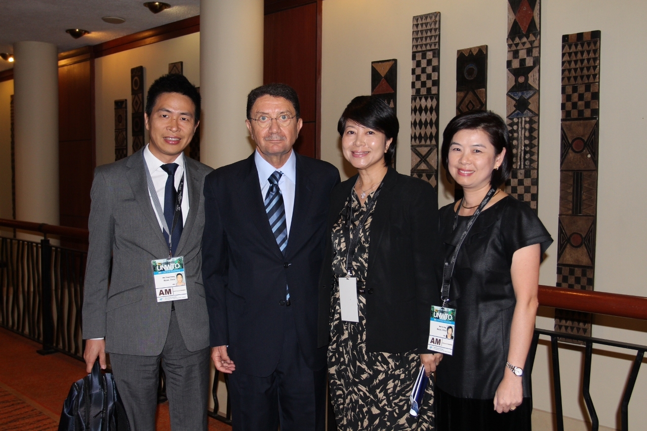 Macau delegation with UNWTO Secretary-General Taleb Rifai