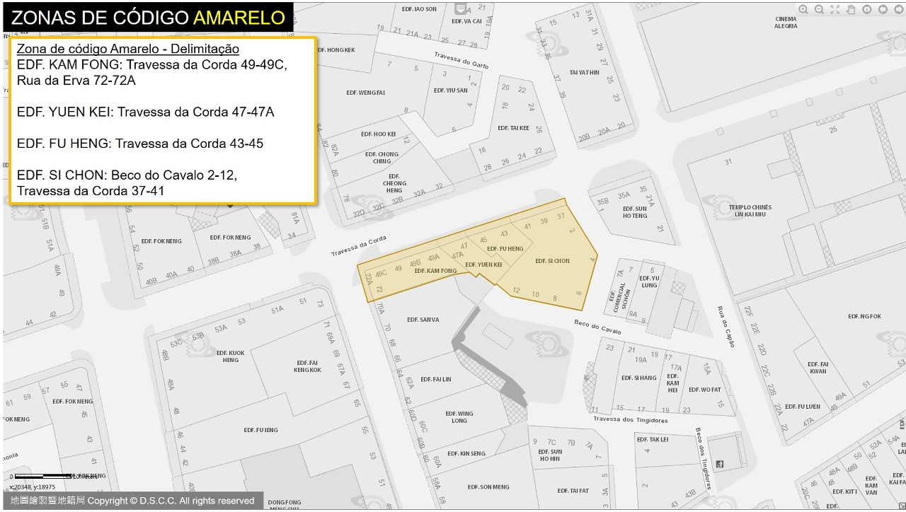 Zona amarela no âmbito do caso 70