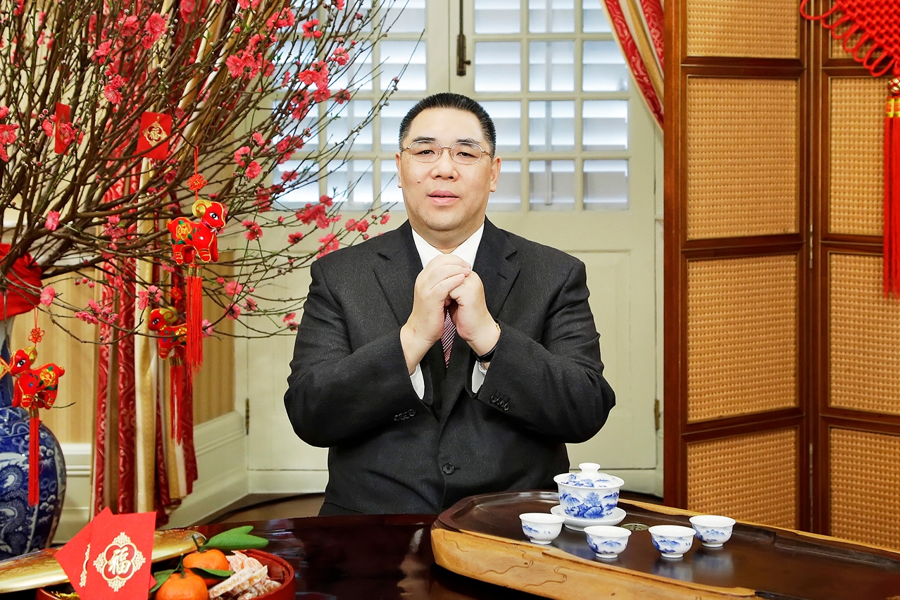 Chief Executive, Mr Chui Sai On, delivers his Lunar New Year speech to the people of Macao.
