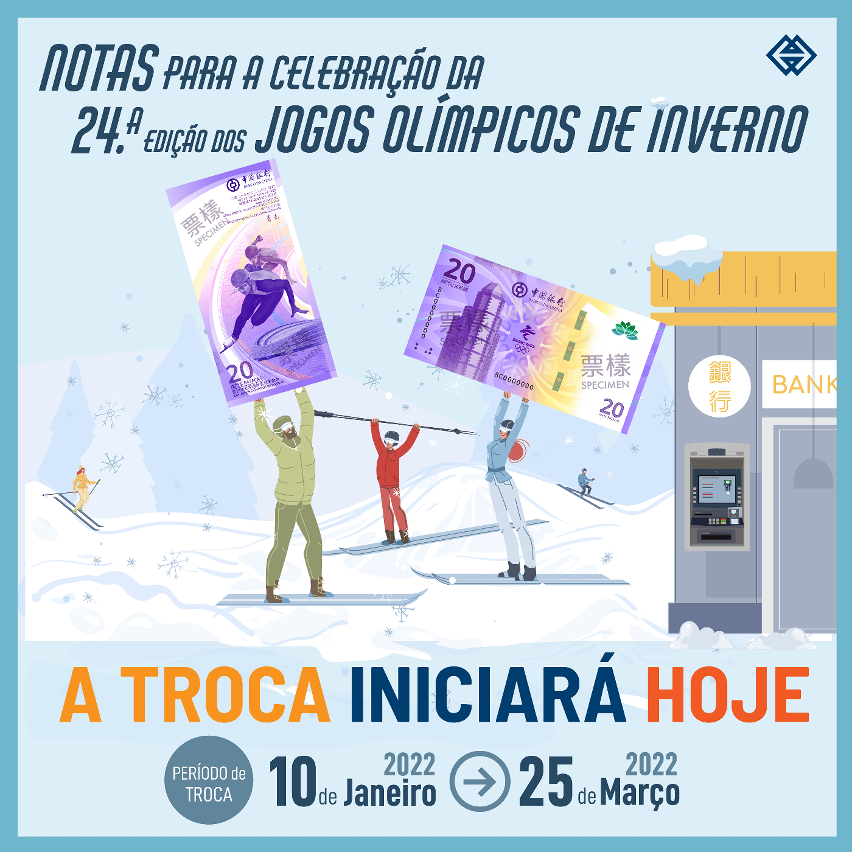 Troca das notas para a celebração da 24ª Edição dos Jogos Olímpicos de Inverno iniciará hoje