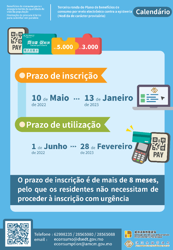 Primeiro conjunto de informações relativas ao calendário