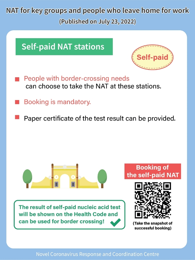 NAT arrangements for key groups and people leaving home for work