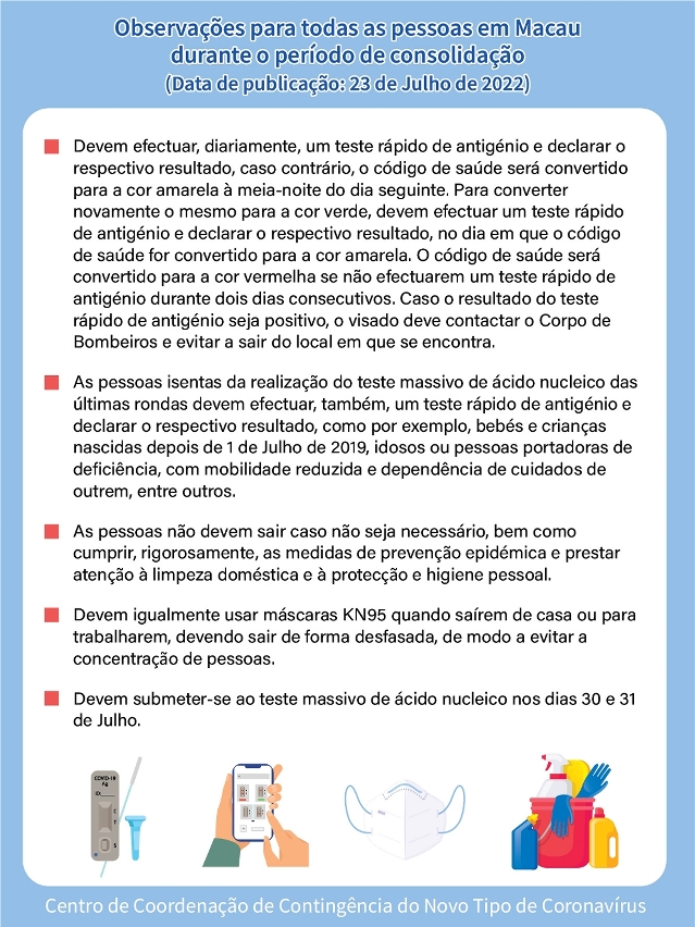 Realização de testes de ácido nucleico destinados aos grupos-chave e grupos de trabalhadores, que tenham necessidade de sair de casa para o trabalho