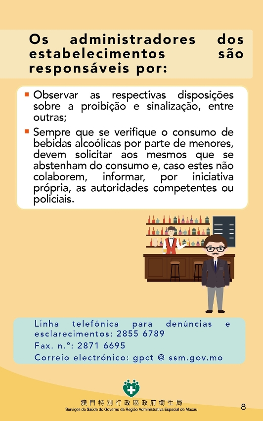 “regime de prevenção e controlo do consumo de bebidas alcoólicas por menores”(versão para o sector)9