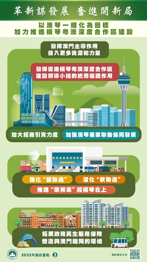 （二）以澳琴一體化為目標 加力推進橫琴粵澳深度合作區建設