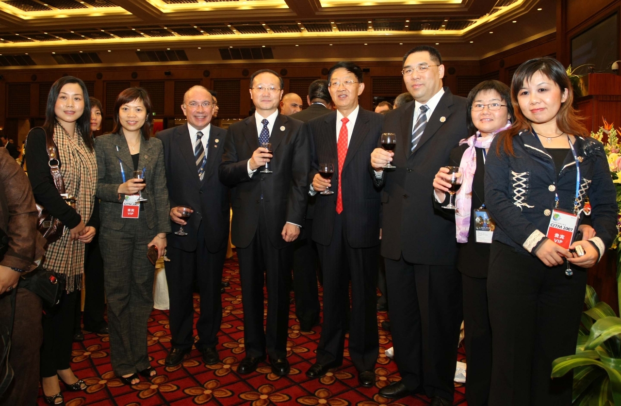 云南省省委書記白恩培及國家旅遊局局長邵琪偉與崔世安代表團會面