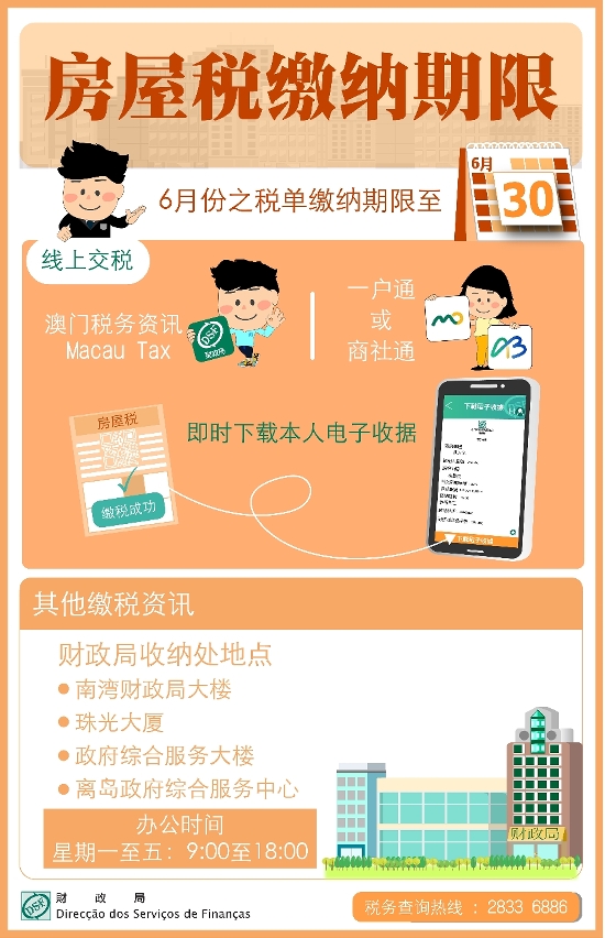 缴纳月份属6月的房屋税，缴纳期限至6月30日