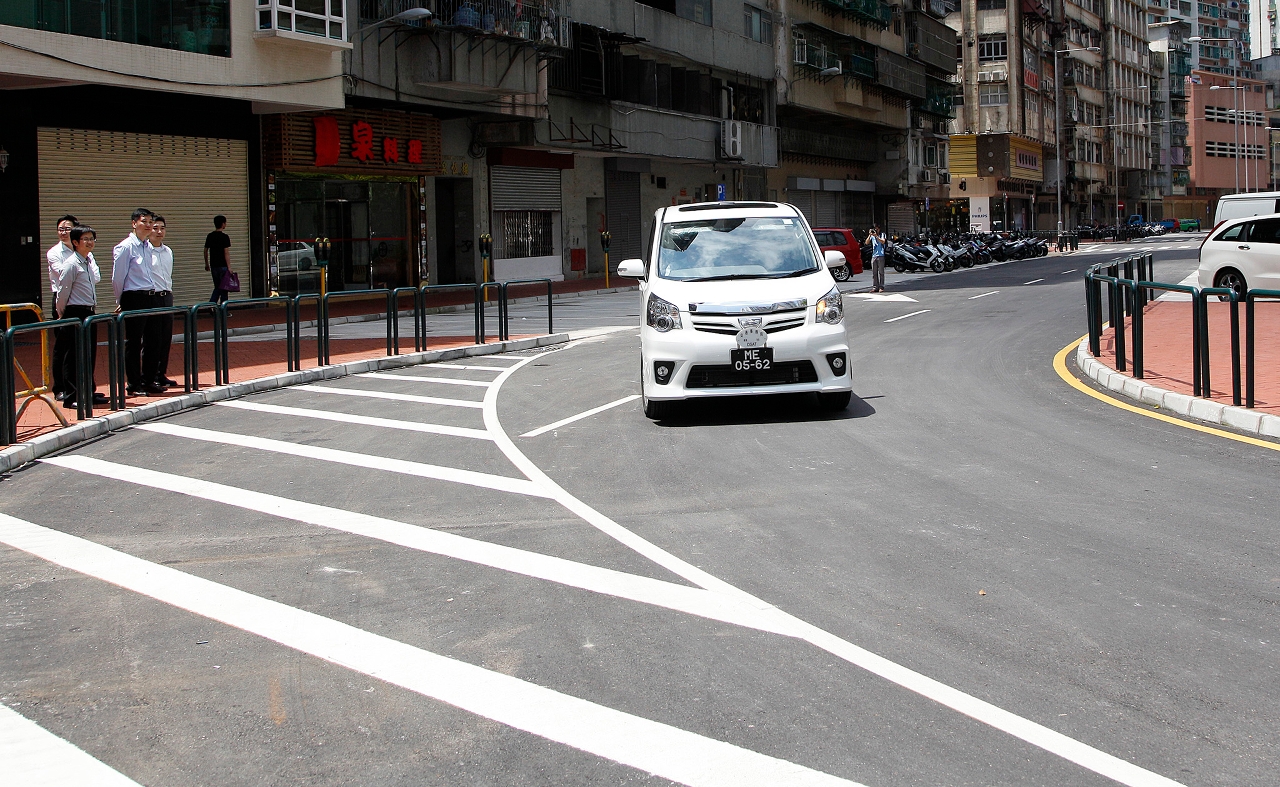 Visita in loco realizada pelo pessoal da DSSOPT e da DSAT para verificar a situação do trânsito após a abertura do prolongamento viário