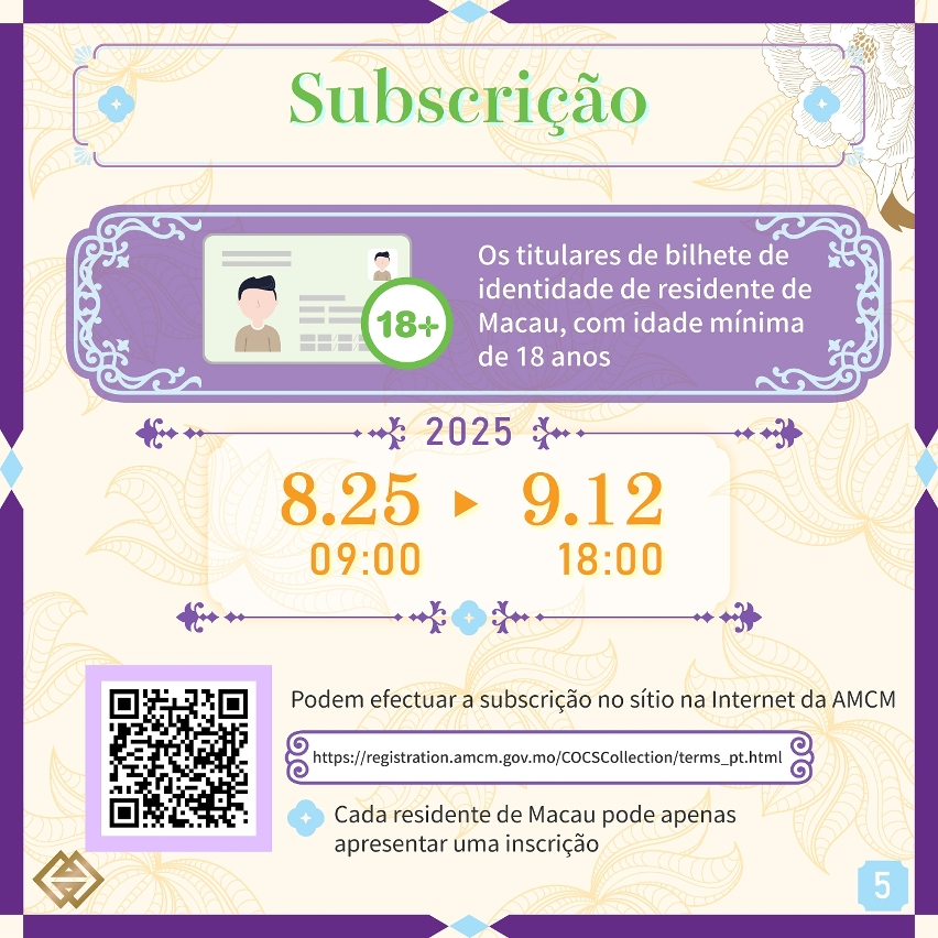 O prazo para subscrição das moedas comemorativas do Ano Lunar do Cavalo inicia-se na próxima segunda-feira