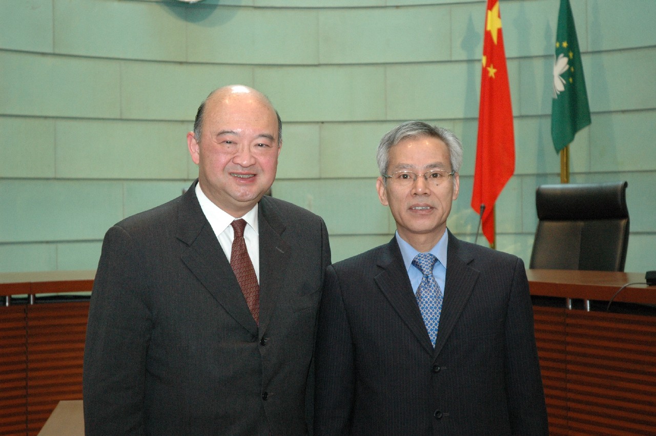 Visita a Macau do Chief Justice do Tribunal de Última Instância de Hong Kong, Dr. Geoffrey Ma Tao-Li, a convite do Presidente do Tribunal de Última Instância de Macau