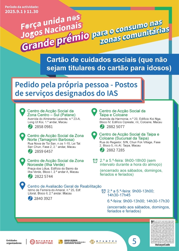 Infografia da actividade “Força dos Jogos Nacionais - Grande prémio para o consumo nas zonas comunitárias”5