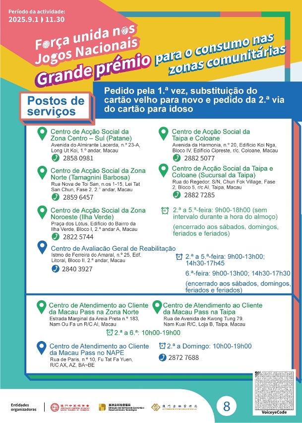 Infografia da actividade “Força dos Jogos Nacionais - Grande prémio para o consumo nas zonas comunitárias”8