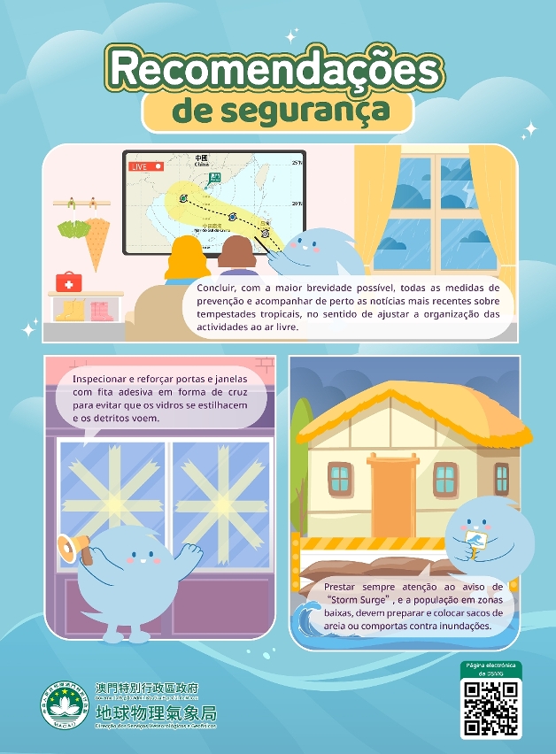A Direcção dos Serviços Meteorológicos e Geofísicos apela à população para tomar medidas de segurança em resposta ao super tufão “Ragasa”