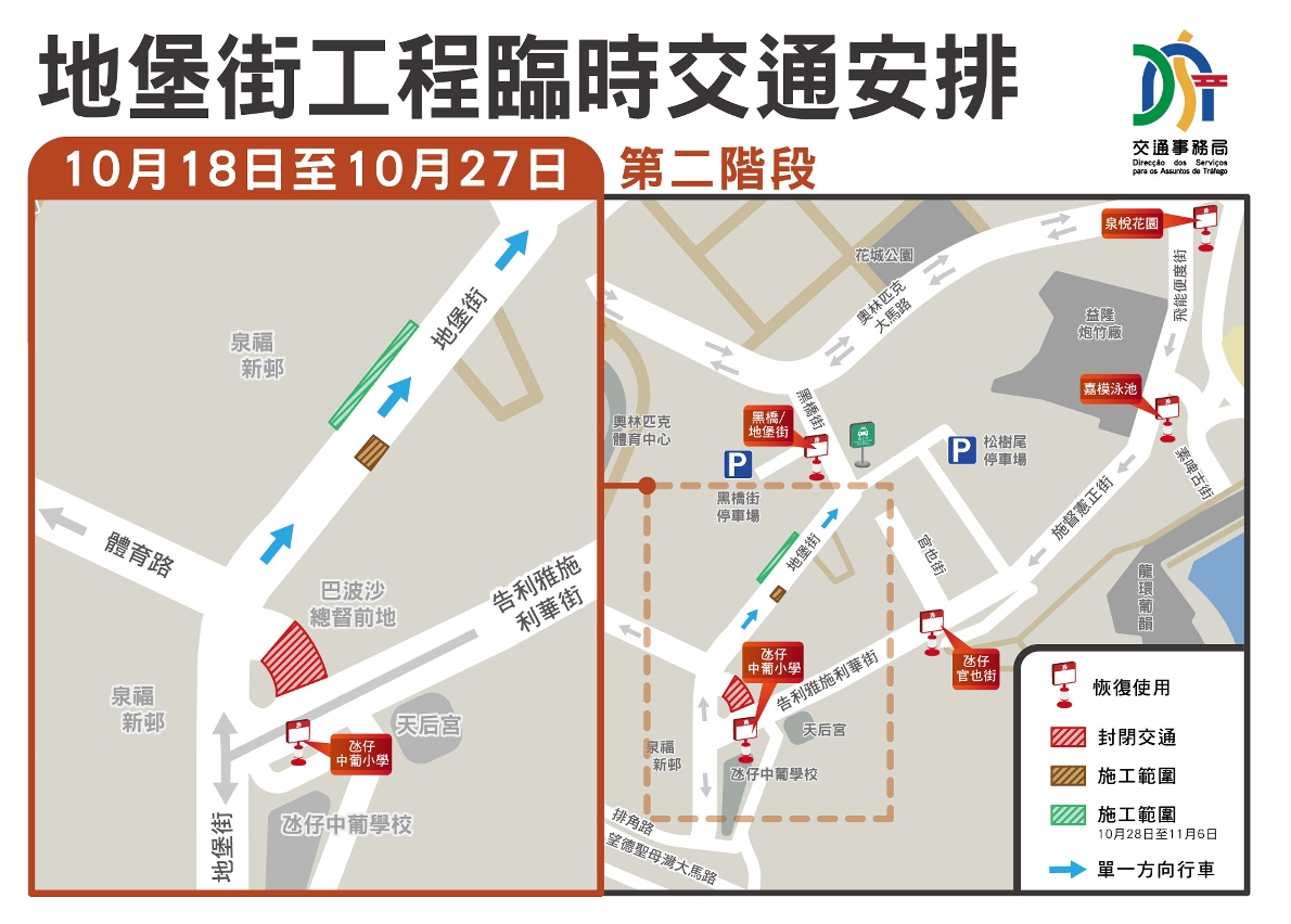 2.地堡街工程临时交通安排（第二阶段）