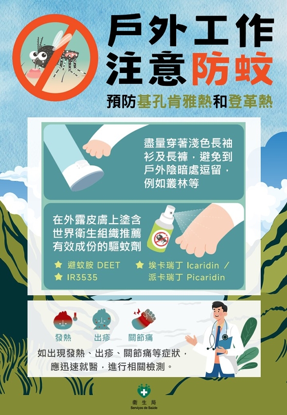 户外工作注意防蚊