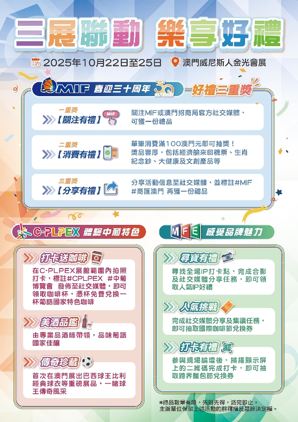 三展準備逾3萬份精美禮品於現場派發