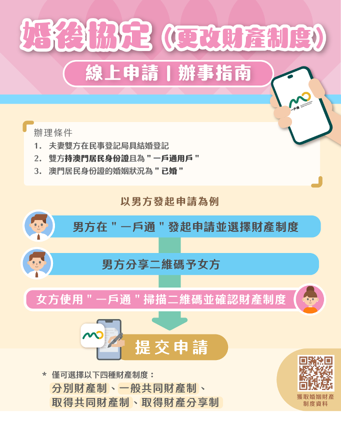 婚后协定线上申请服务办事指南