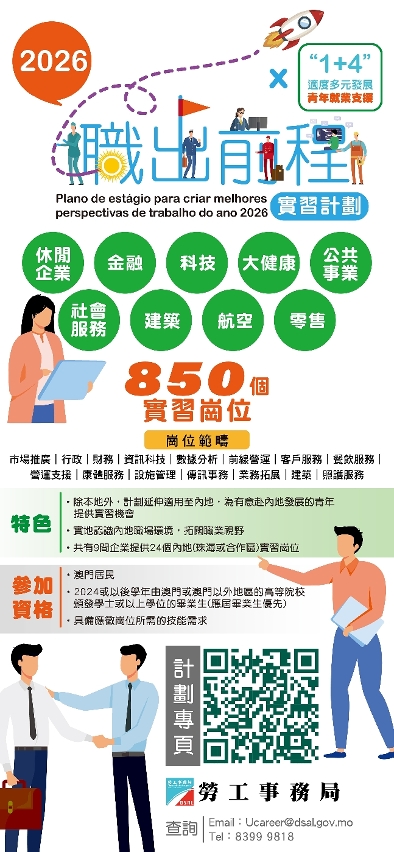 職出前程實習計劃2026