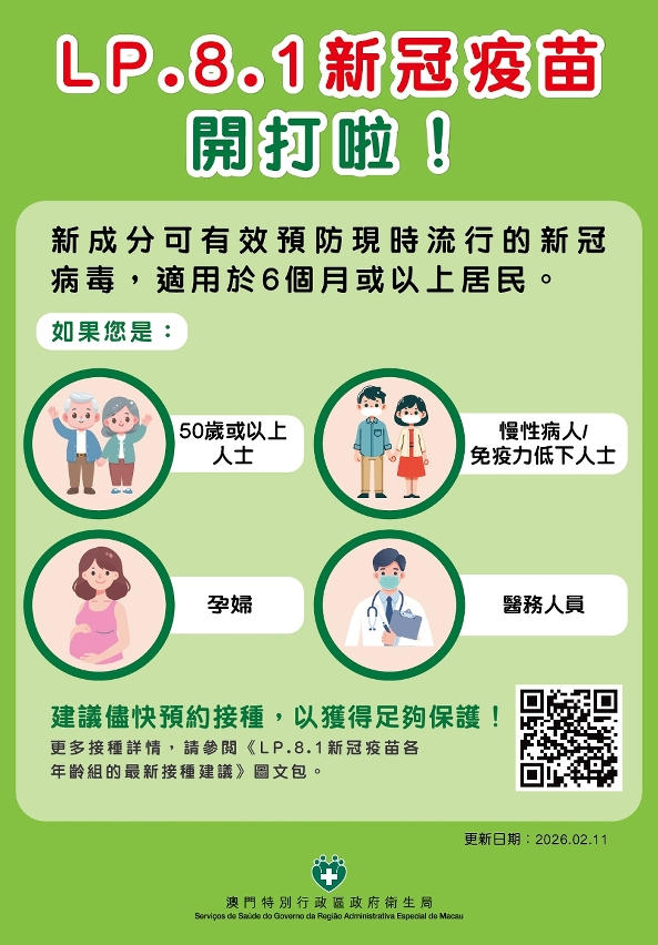 高风险人群建议接种LP.8.1疫苗