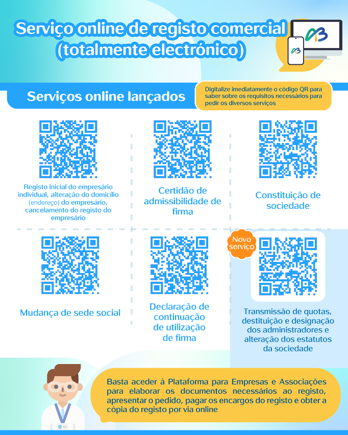 Lançamento de mais um serviço totalmente electrónico no âmbito do registo comercial
