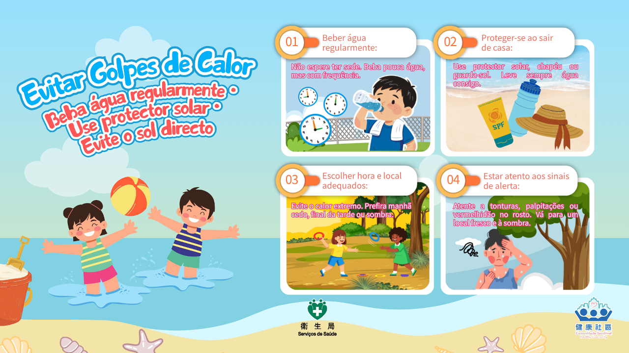 Dicas de segurança no verão prevenção da hipertermia.