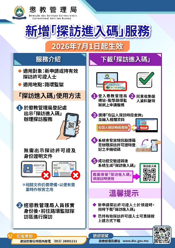 「探訪進入碼」服務圖文包