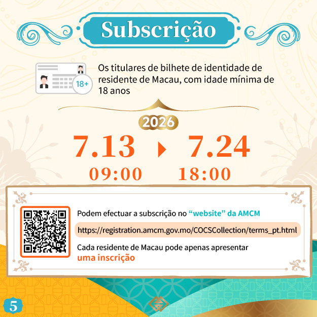 O prazo para subscrição das moedas comemorativas do Ano Lunar da Cabra terminará na sexta-feira (dia 24)