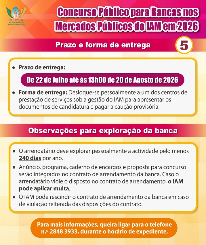 infografia relativa ao concurso público para bancas nos mercados públicos (5.a página)