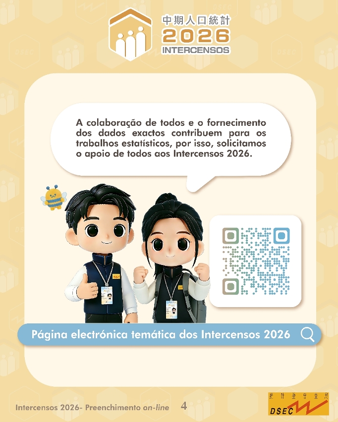 Intercensos 2026 - Processo de preenchimento on-line