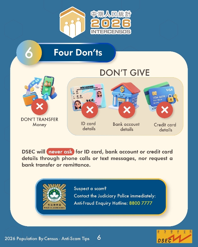 2026 Population by-Census – Anti-Scam Tips