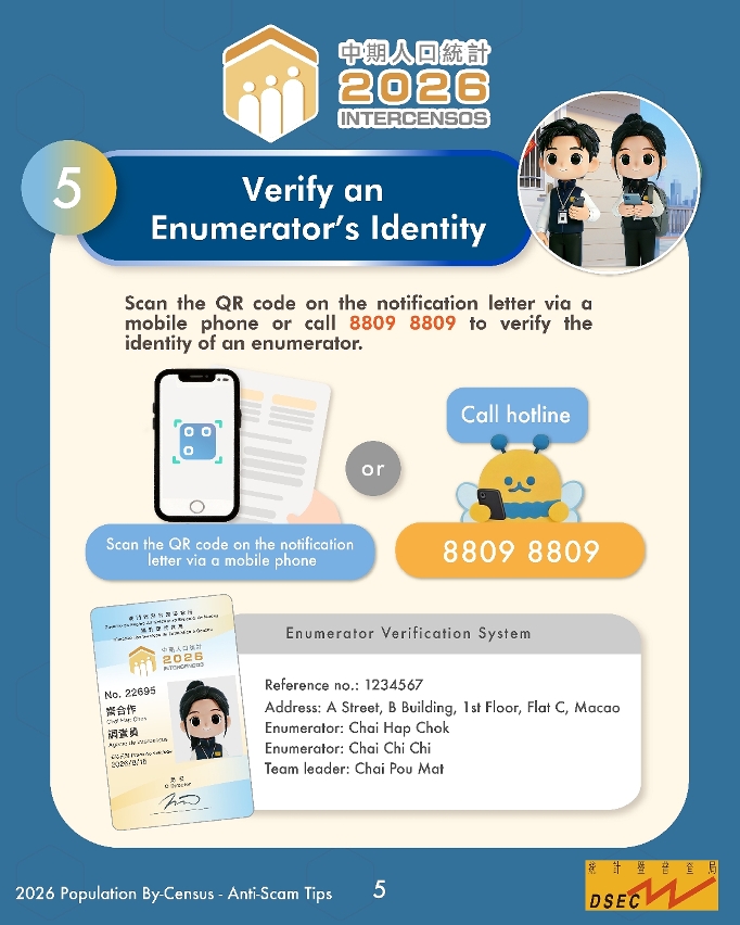 2026 Population By-Census – Anti-Scam Tips