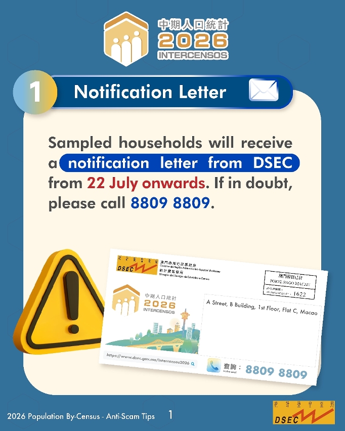 2026 Population By-Census – Anti-Scam Tips