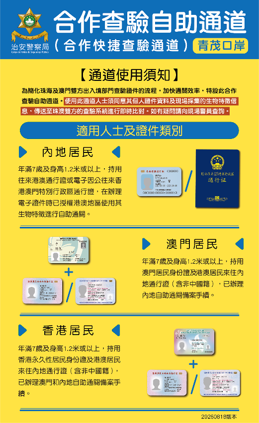 6---青茂口岸自助通道適用人群