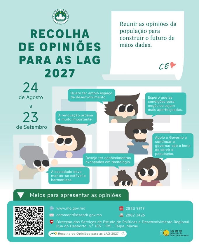 Recolha de Opiniões para as LAG 2027