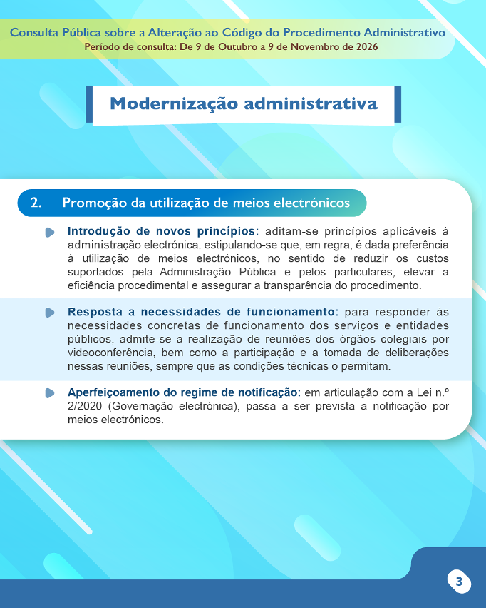 Consulta Público sobre a Alteração ao Código do Procedimento Administrativo_Infografias_Modernização administrativa_3