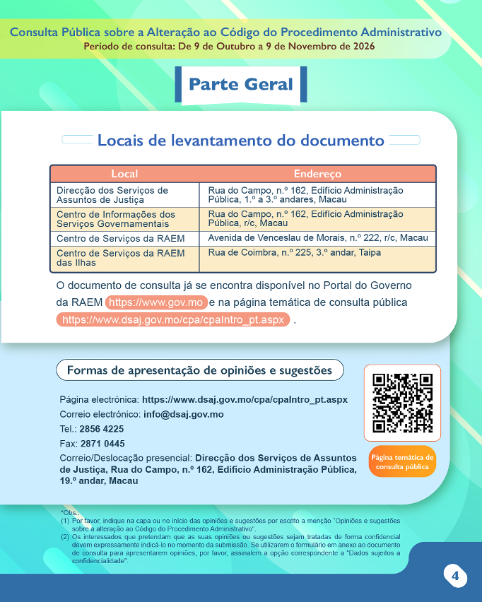 Consulta Público sobre a Alteração ao Código do Procedimento Administrativo_Infografias_Parte geral_4